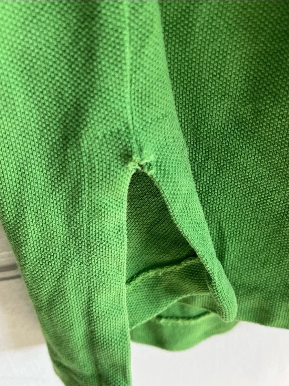 Polo by Ralph Lauren Vintage late 90s Y2K Men’s XXL Classic Lime Green Polo FLAW